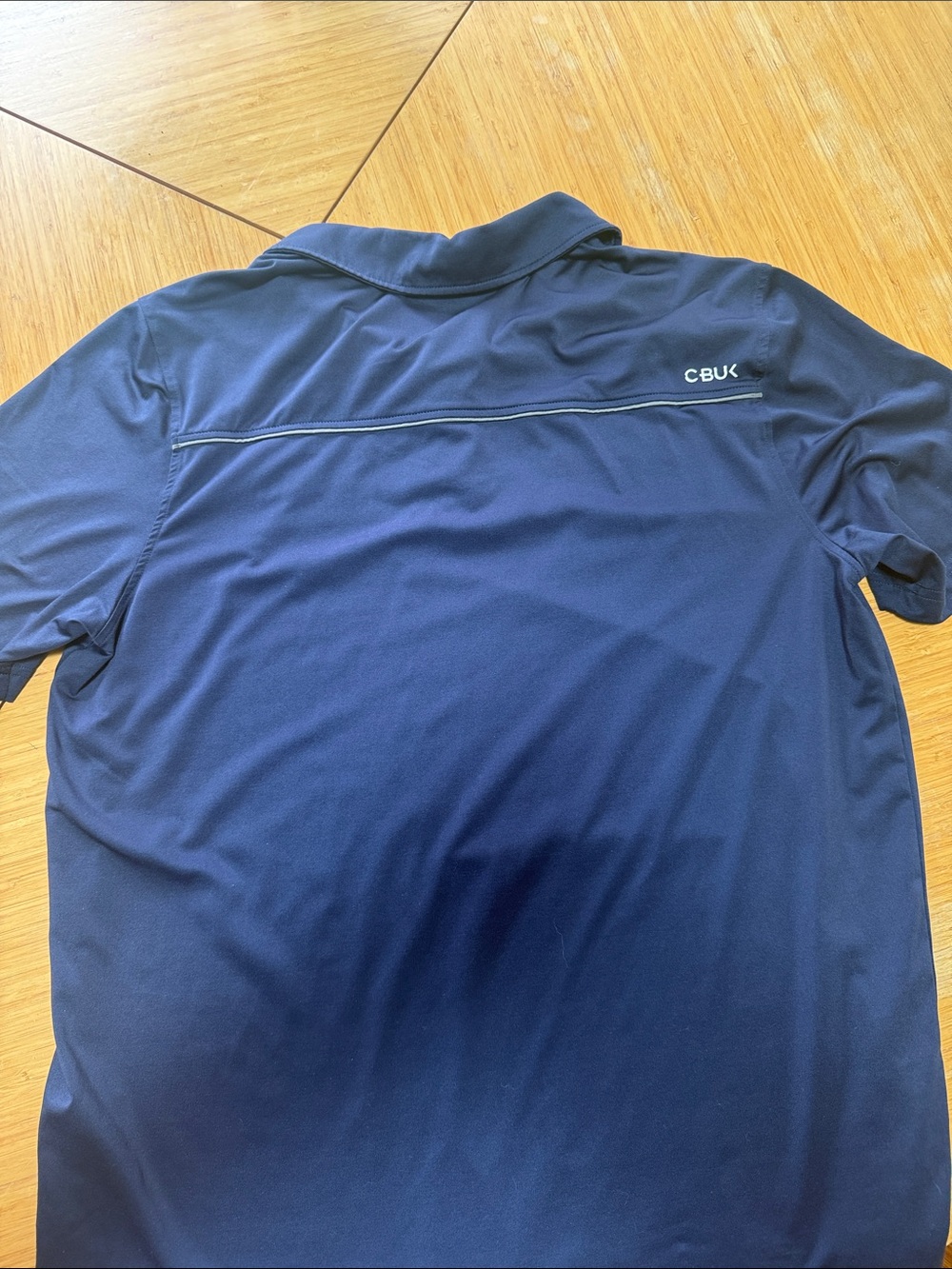 Men's Navy Performance Polo - Picture 2 of 3
